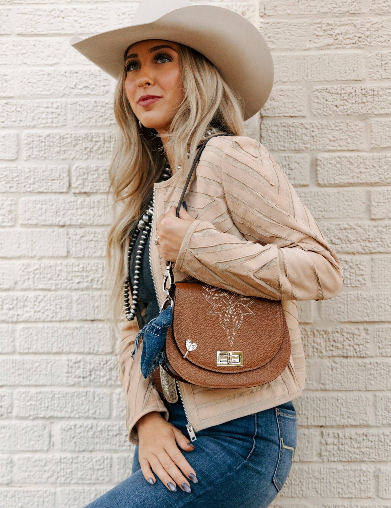 Styled Bootstitch Saddle Tan Handbag - LovLeathers