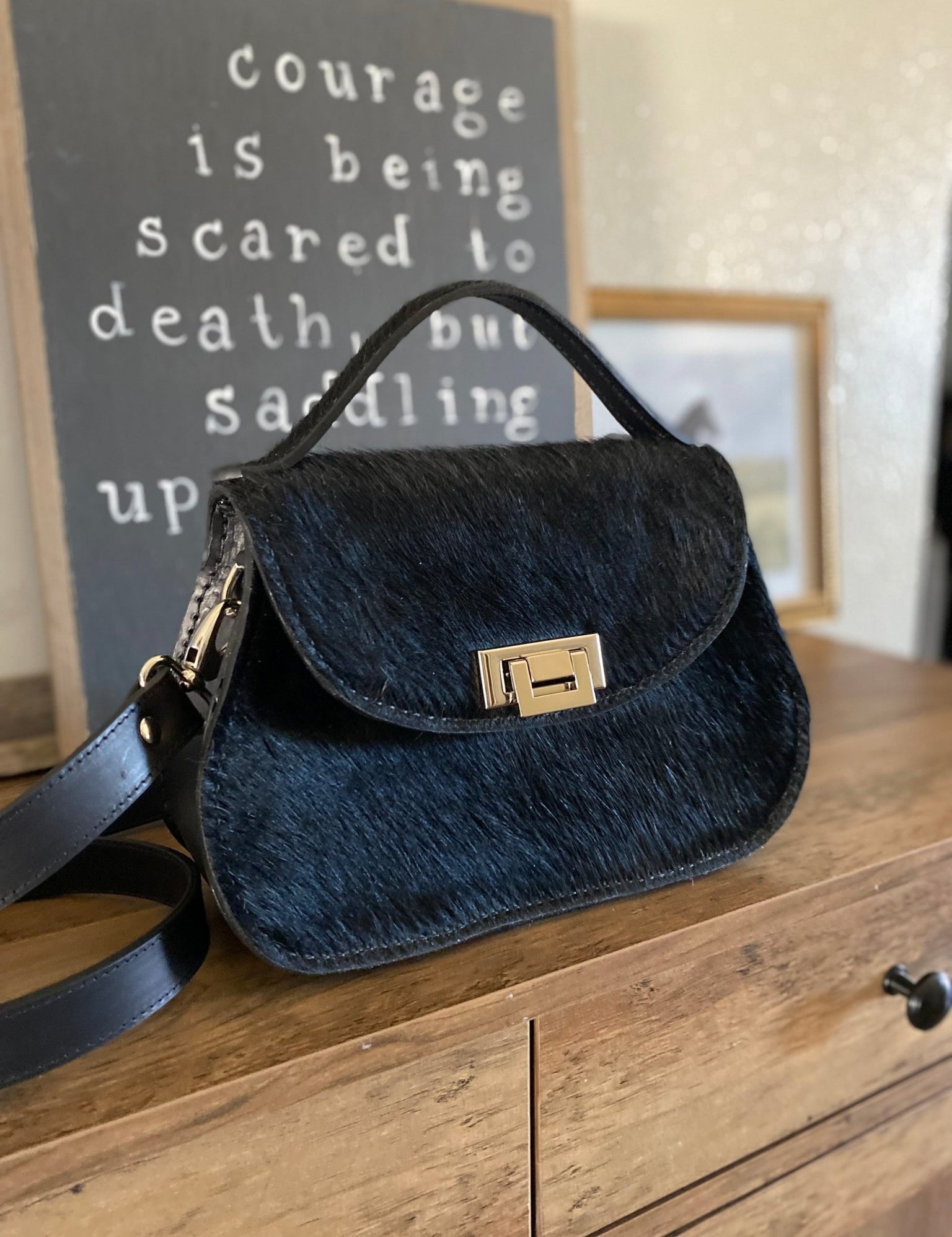 Roamer Black Hair On - Made to Order - LovLeathers