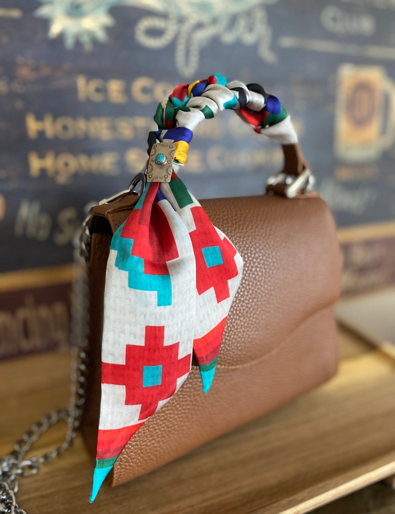 Saddle Tan Styled Lil Lady Bag - LovLeathers