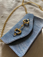 Denim Suede Bits Bum Bag - LovLeathers