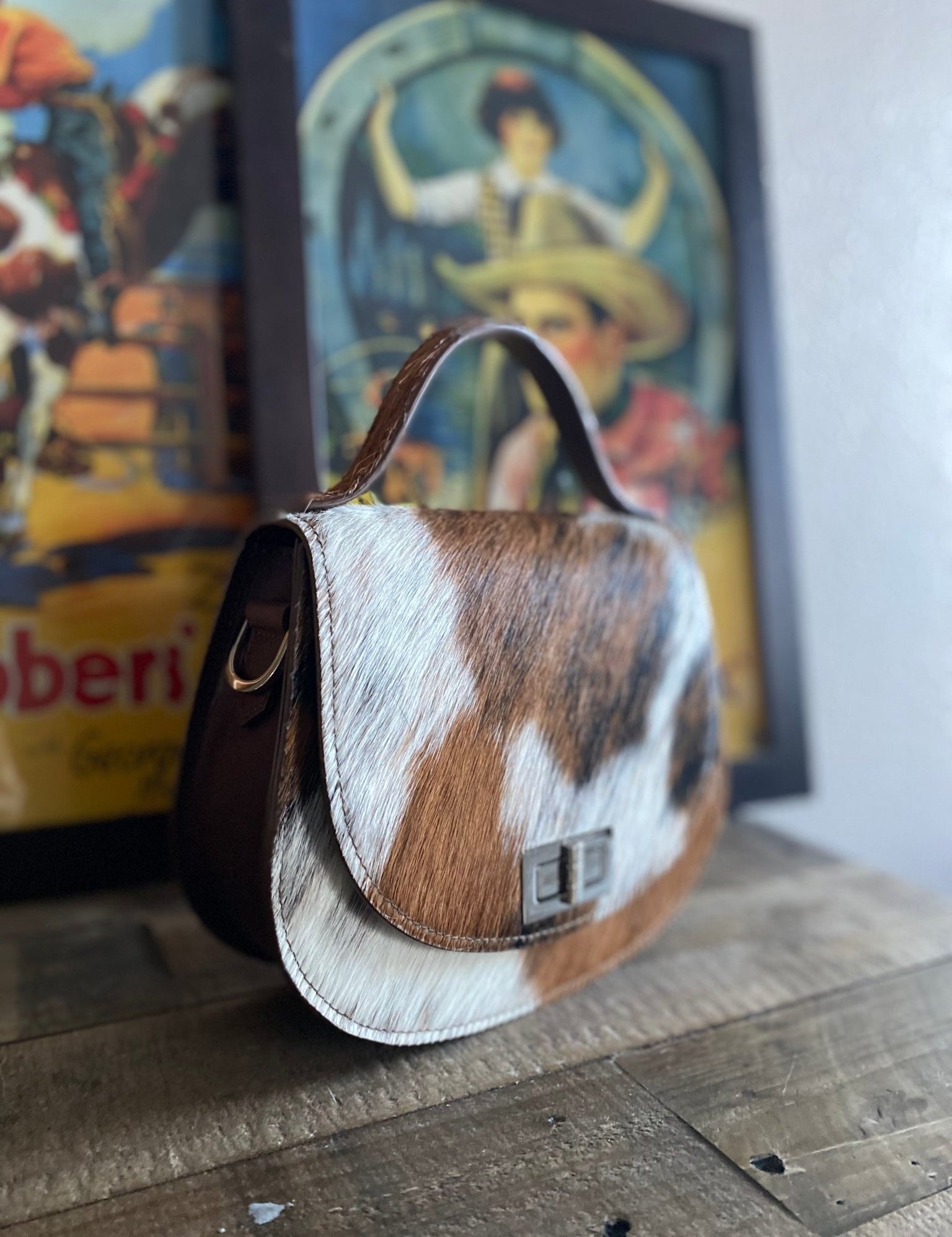 Tricolor Pioneer Handbag - LovLeathers