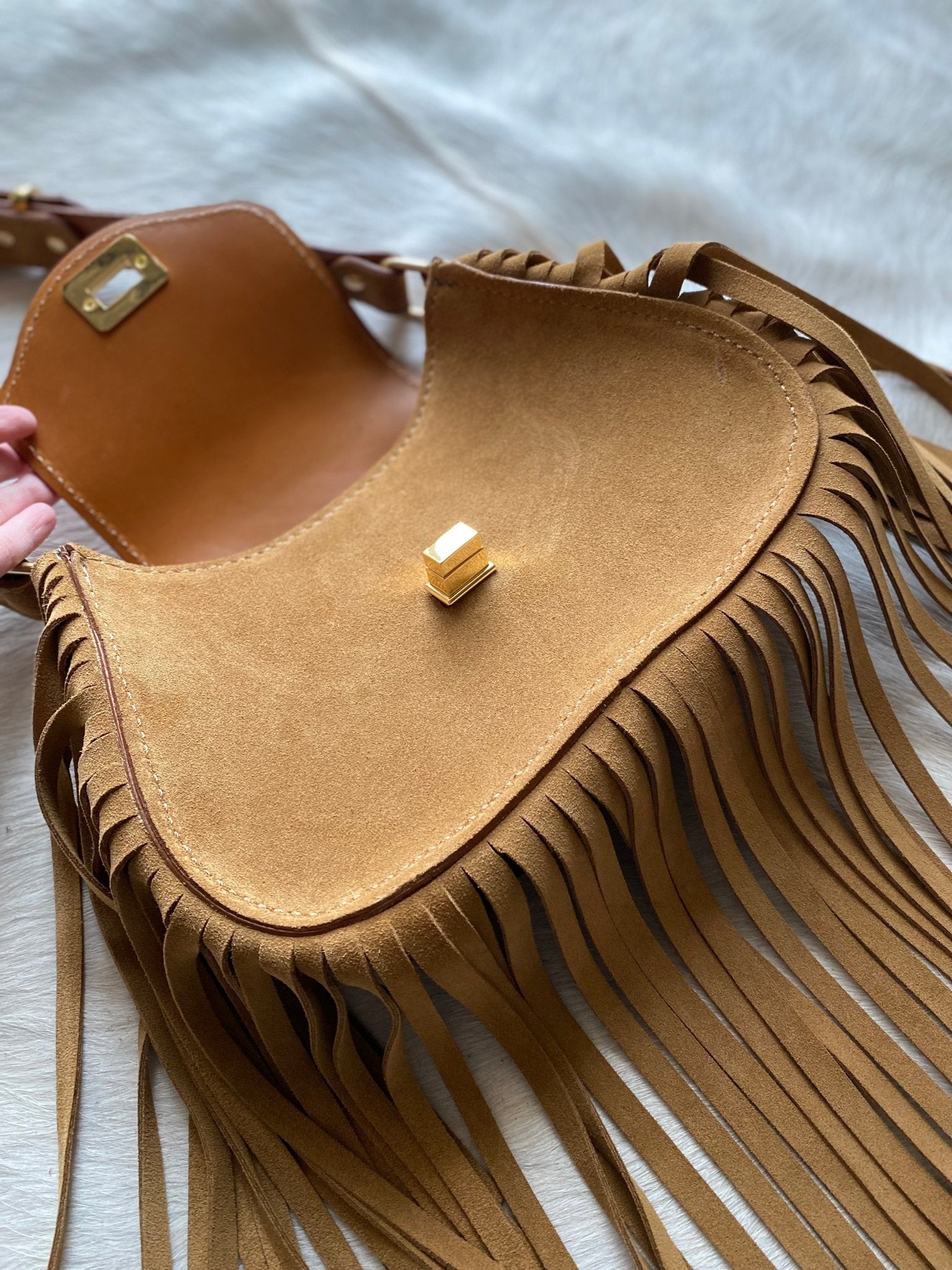 Ramblin Roamer in Tan Suede - LovLeathers