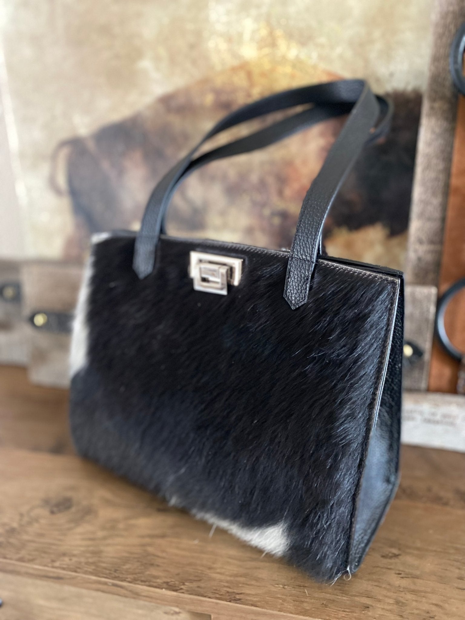 Cowhide Tote Bag - LovLeathers