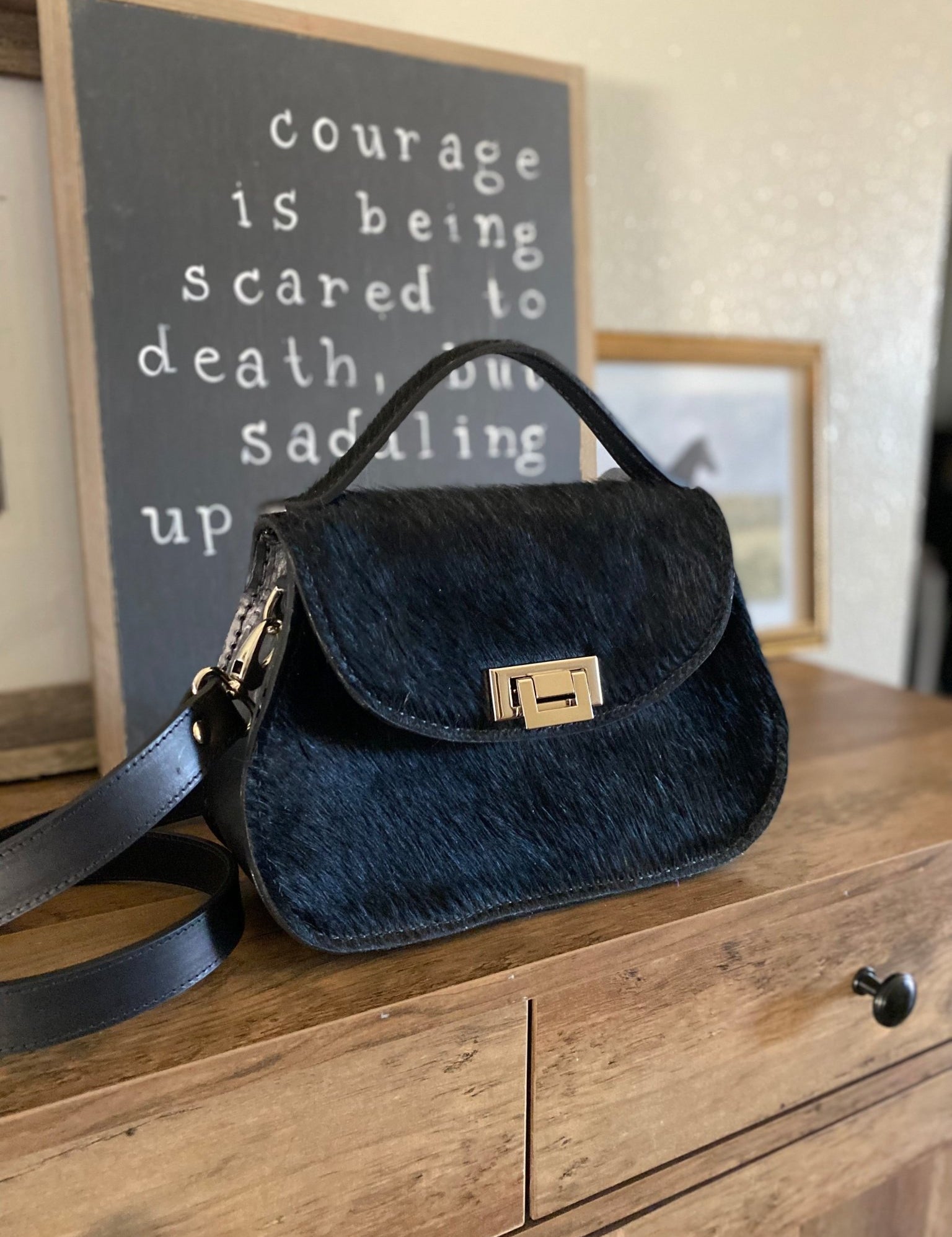 Roamer Black Hair On - Made to Order - LovLeathers