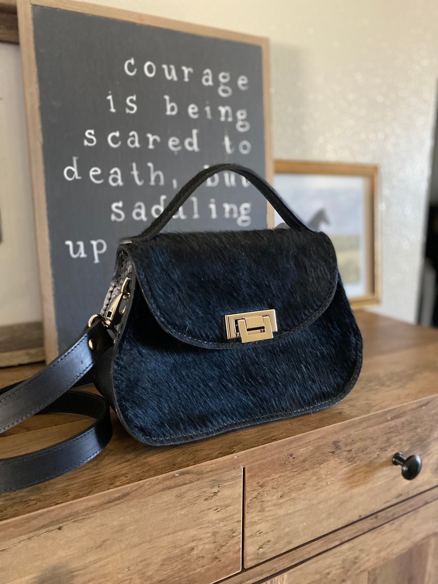 Roamer Black Hair On - Made to Order - LovLeathers