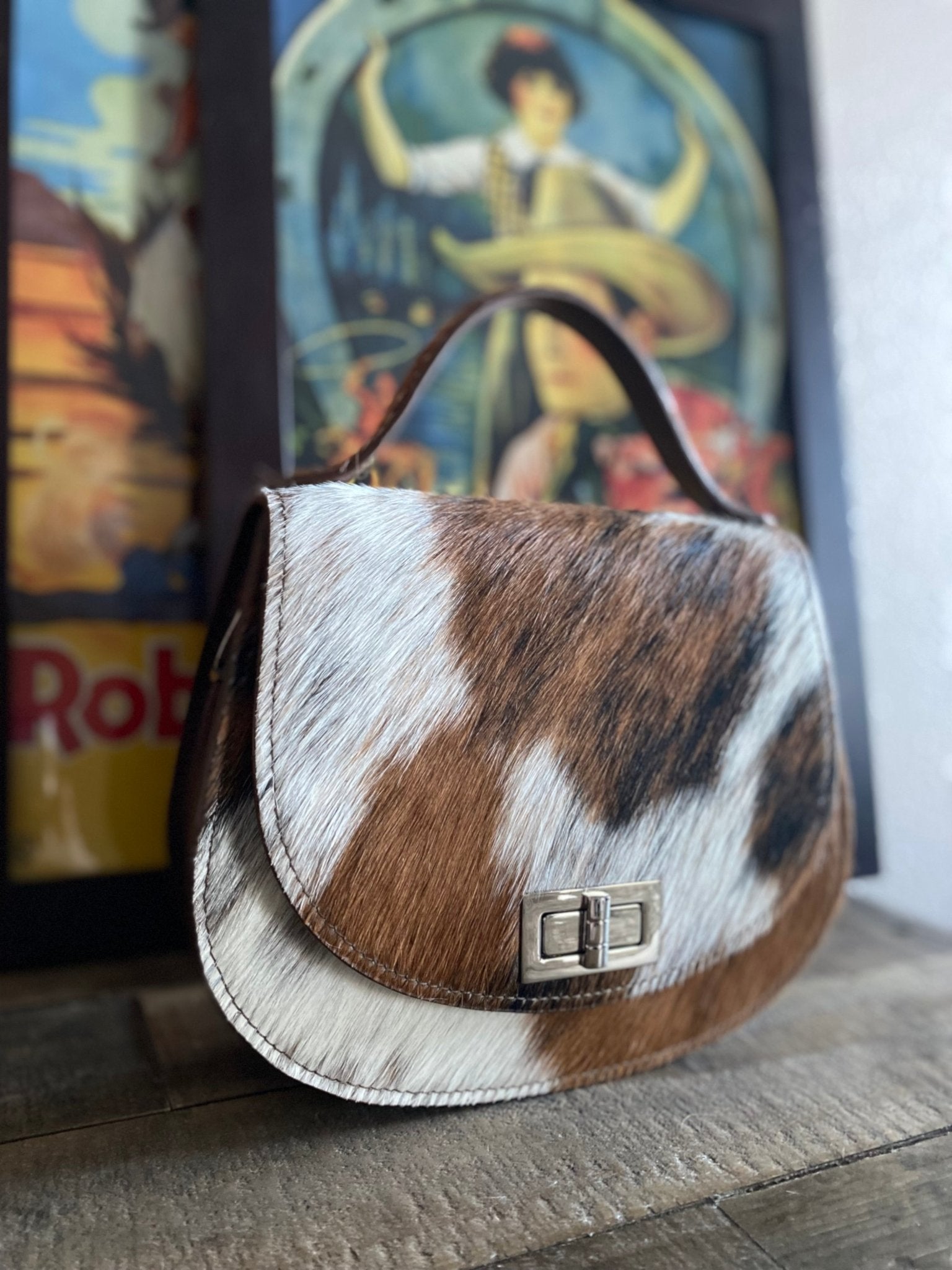 Tricolor Pioneer Handbag - LovLeathers
