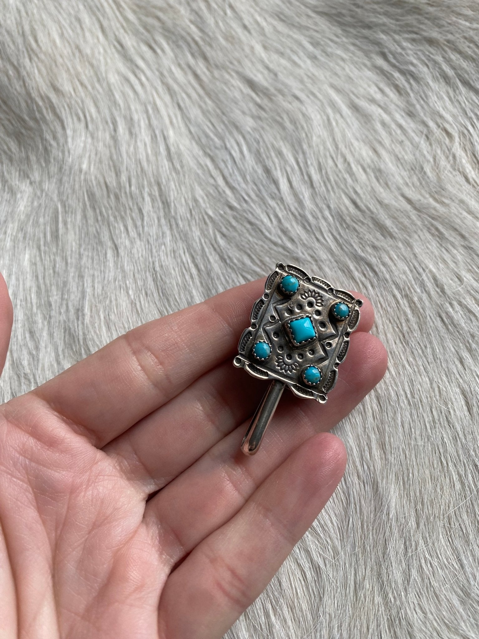 Concho Sterling Brim/Handbag Slide - LovLeathers