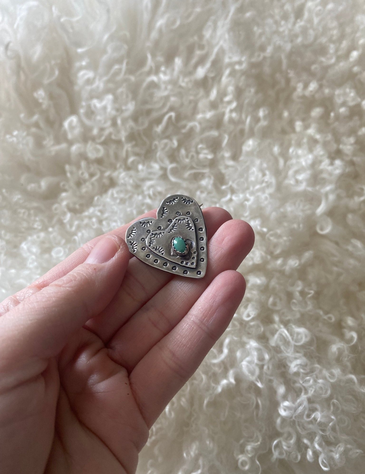 Double Heart Pin - LovLeathers