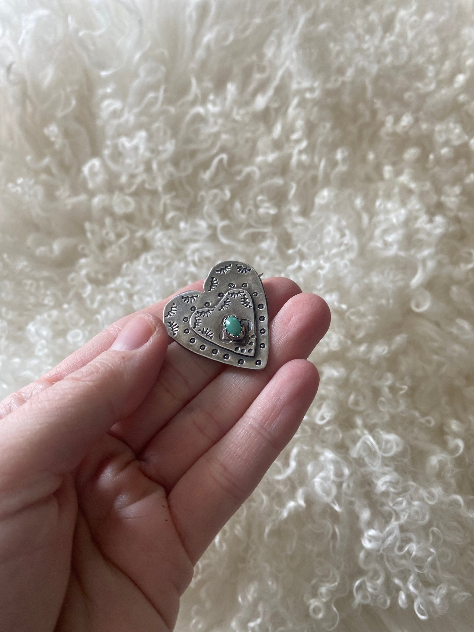 Double Heart Pin - LovLeathers