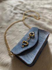 Denim Suede Bits Bum Bag - LovLeathers