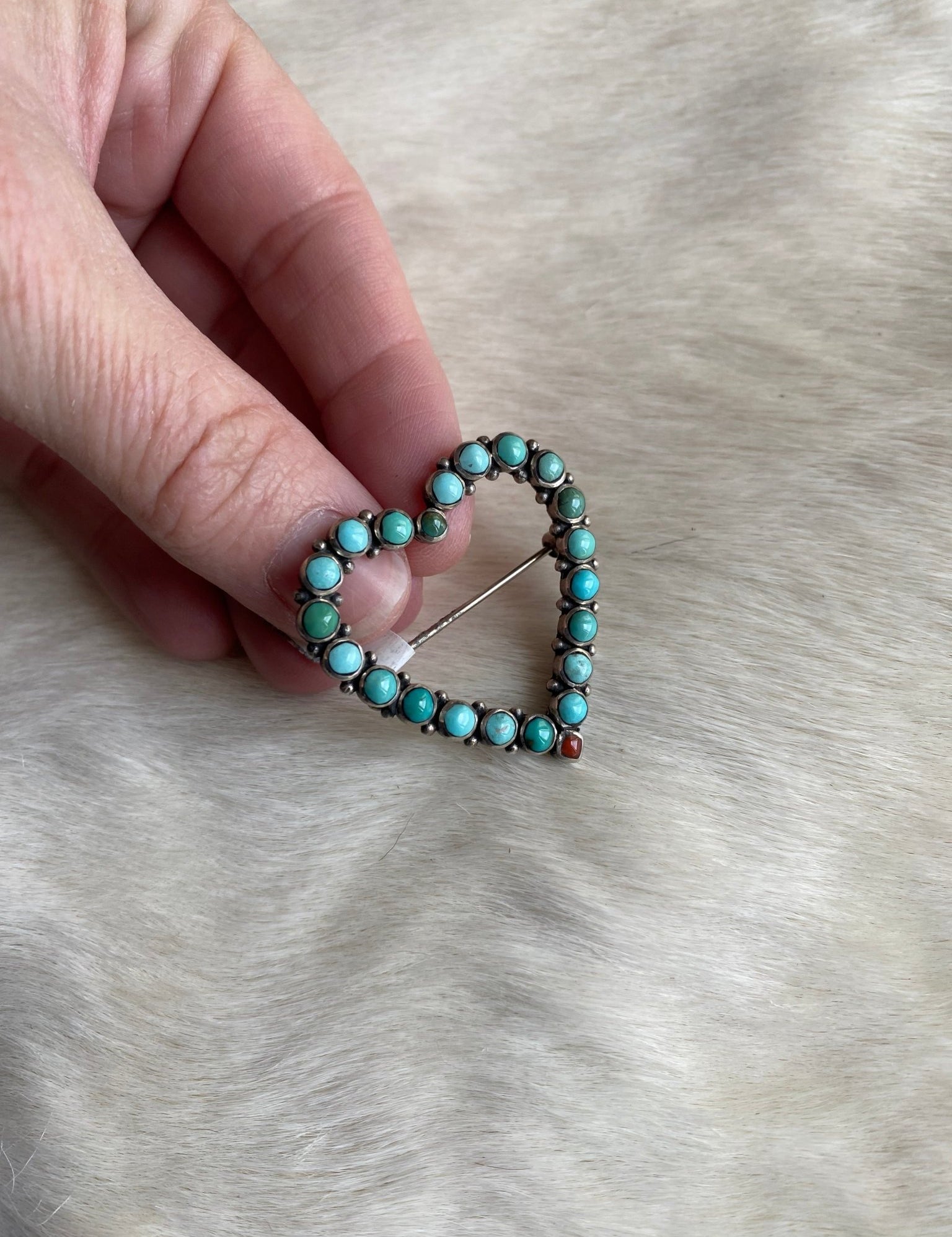 Heart Pendant Brooch Pin - LovLeathers