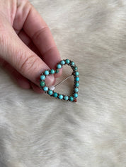 Heart Pendant Brooch Pin - LovLeathers