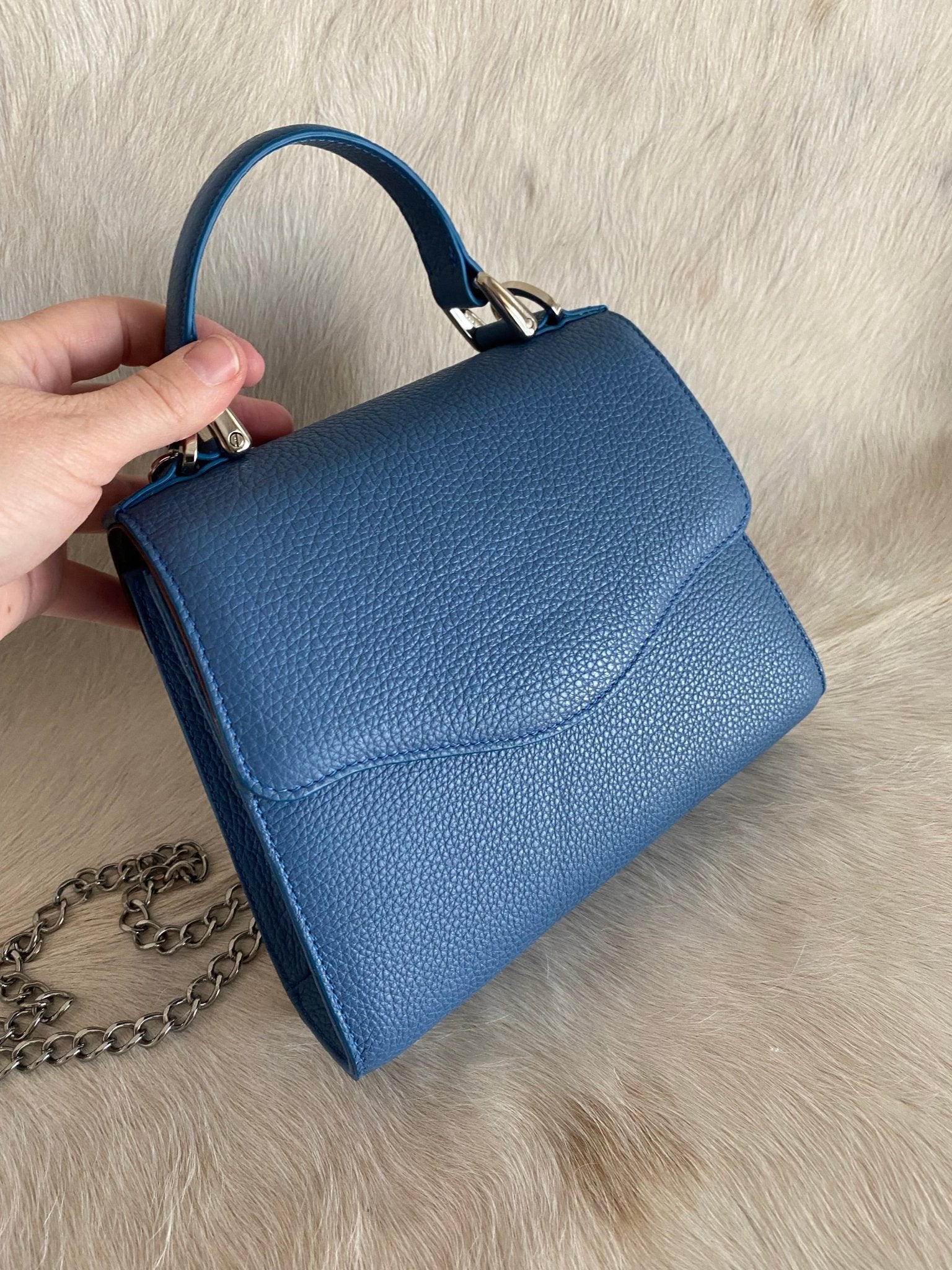 Sky Blue Lady Bag - LovLeathers