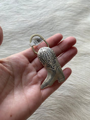 Sterling Boot Keychain Charm - LovLeathers