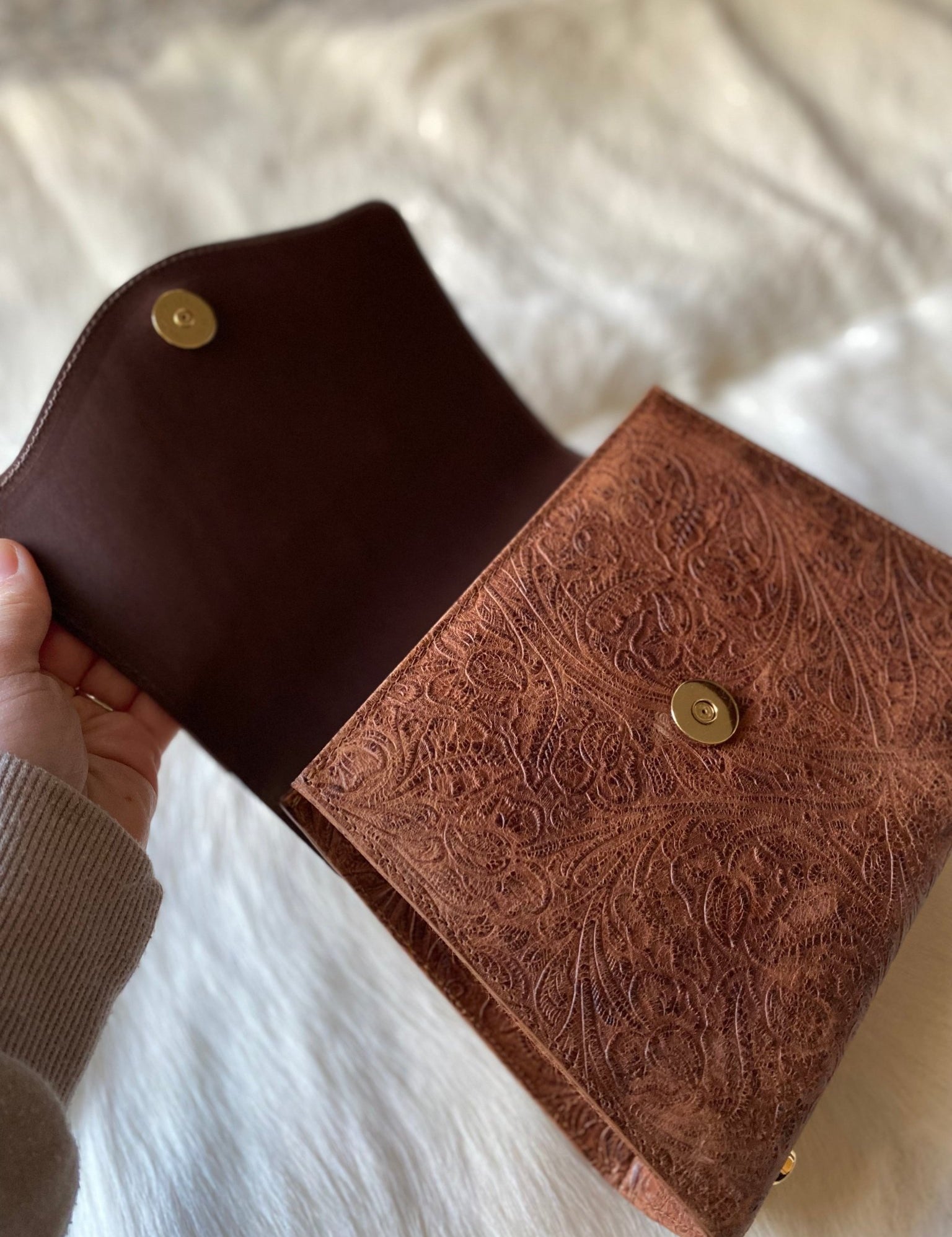 PREORDER Cognac Lady Bag - LovLeathers