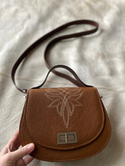 Boot Stitch Pioneer Handbag - Saddle Tan - LovLeathers